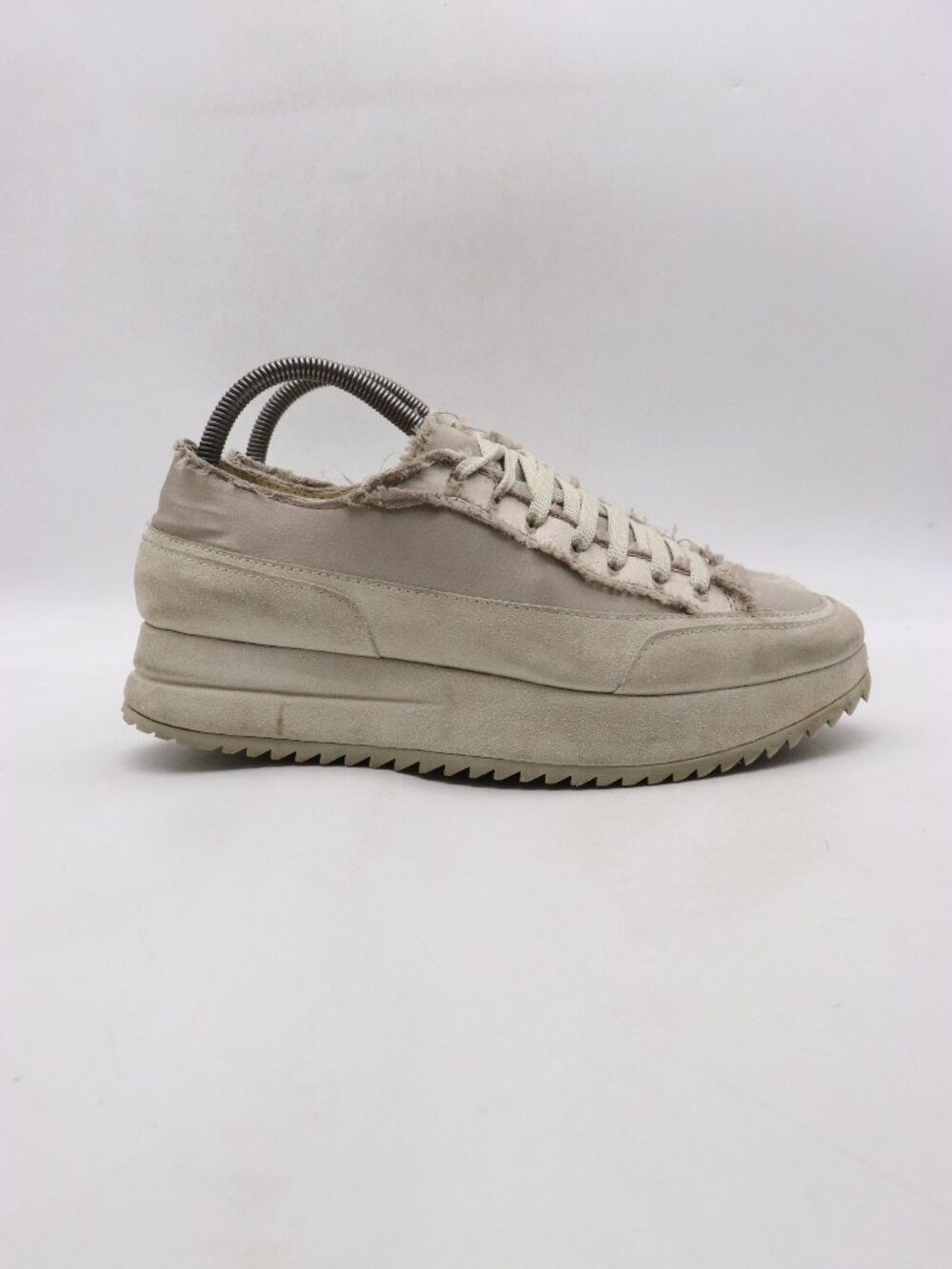 Pedro Garcia Orella Women's EU 40 Platform Casual Sneakers Lace Up Gray Shoes
